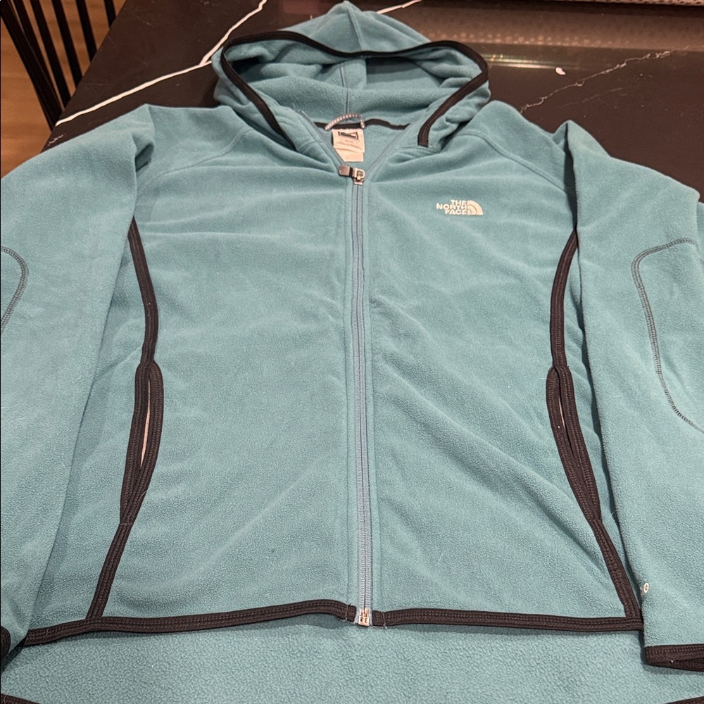 The North Face Women’s Teal Fleece Jacket - Picture 2 of 5